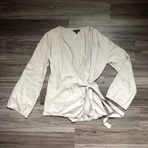 J. Crew Mercantile Bell Sleeve Wrap Shirt